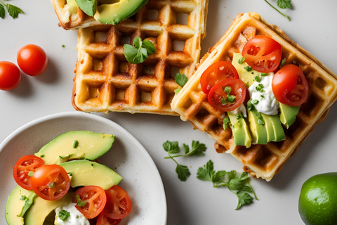 Bennis herzhafte vegane Waffeln