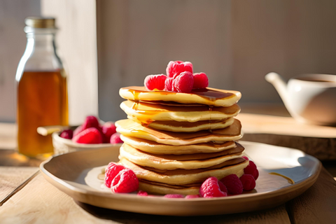 Vanille Protein-Pancakes mit Beeren