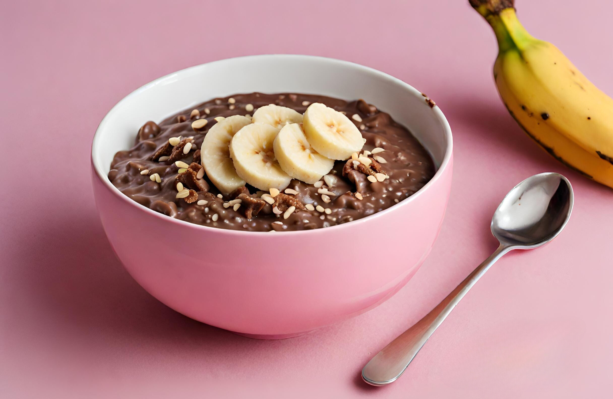 Schokoladen-Porridge mit Banane | reoat.de Schokoladen-Porridge mit Banane | reoat.de
