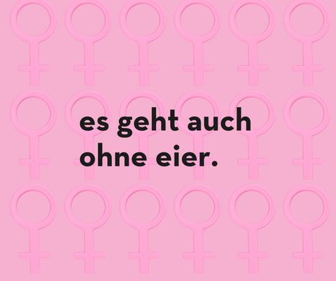 es geht auch ohne Eier Schriftzug