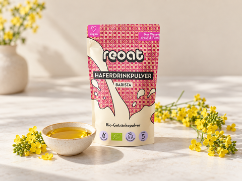 Rapsöl Hafermilch, Öl in Hafermilch, Rapsöl gesundheitlich, Rapsöl Zutaten, Haferdrink Inhaltsstoffe, ist Rapsöl gesund, Rapsöl schädlich, Rapsöl Entzündungen, Omega-3 Rapsöl, Seed Oils.