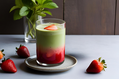 Strawberry Iced Matcha