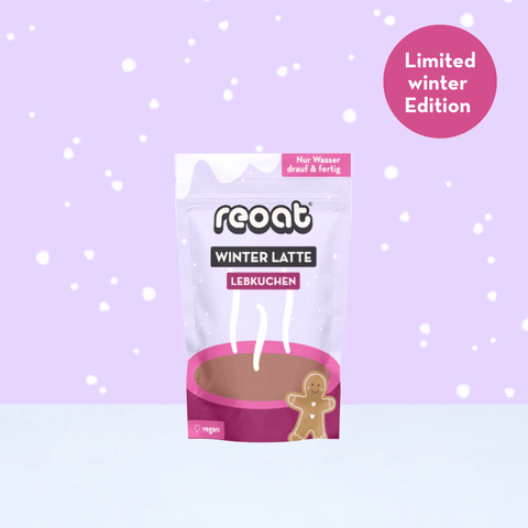 Cremiger Lebkuchen Latte mit weihnachtlichen Gewürzen – aromatischer Winterdrink zum Anrühren.