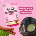 Instant Christmas Matcha Pulver – aromatischer, veganer Winterdrink mit Gewürzen.