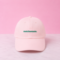 rosane Cap mit Schriftzug Matchamaus bestickt

