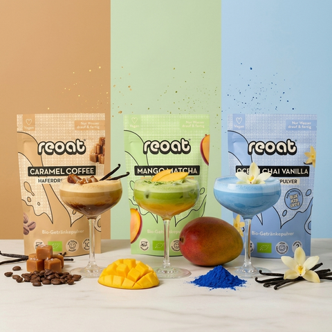 Mixed Latte Probierpaket (Matcha, Coffee & Chai)