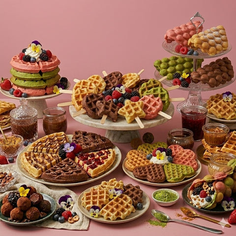 reoat® Veganer Profi-Waffelmix – Die Basis für perfekte Waffeln (Wasser drauf & fertig!)