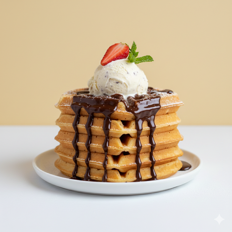 reoat® Veganer Profi-Waffelmix – Die Basis für perfekte Waffeln (Wasser drauf & fertig!)