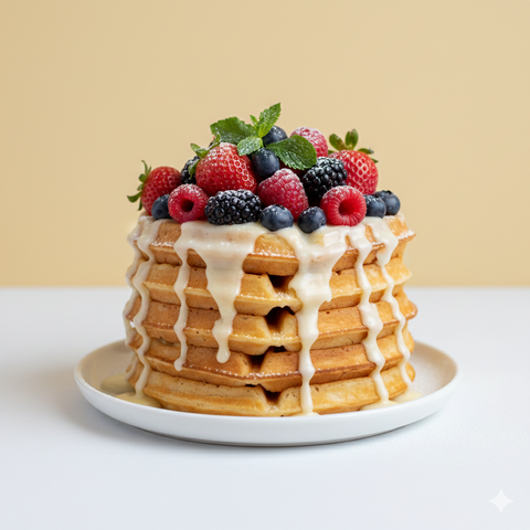 reoat® Veganer Profi-Waffelmix – Die Basis für perfekte Waffeln (Wasser drauf & fertig!)