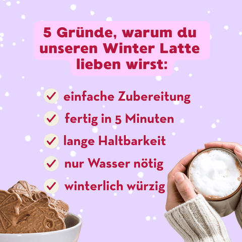 Instant Spekulatius Chai Pulver – schnell zubereiteter Winterdrink voller Gemütlichkeit.